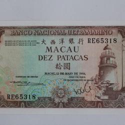 Billet 10 Patacas Macau 1984 neuf