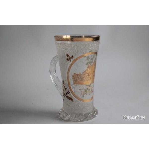 Ancien verre maill Souvenir La Schlucht Hotel Boos Vosges