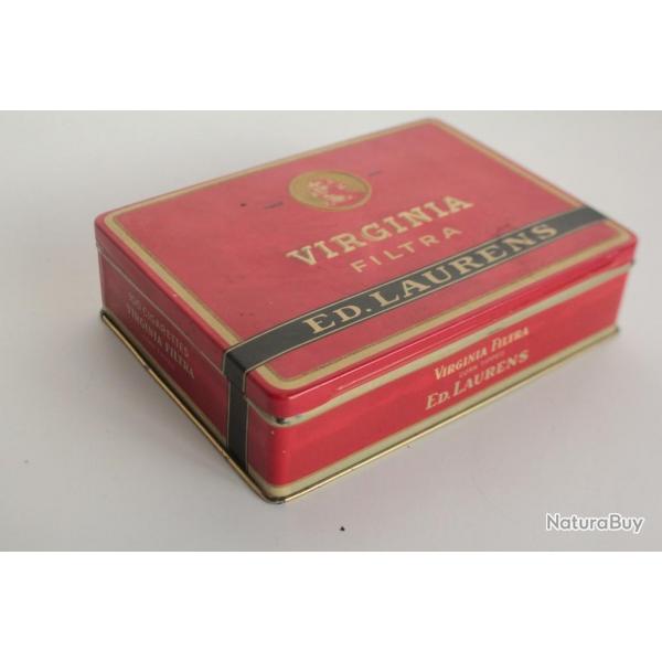 Boite a cigarettes tle lithographie ED. LAURENS Virginia Filtra tabac