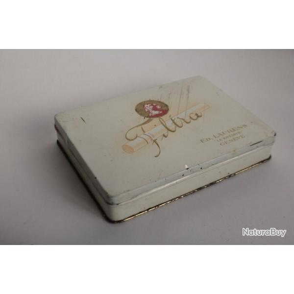 Boite a cigarettes tle lithographie ED. LAURENS Khdive Filtra tabac