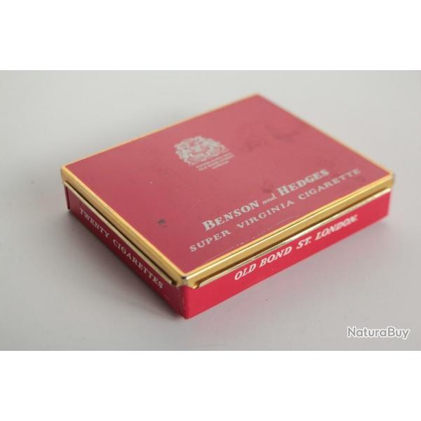 Boite a cigarettes tle lithographie Benson and Hedges Virginia