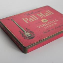 Boite à cigarettes tôle lithographiée Rothmans Pall Mall Virginia