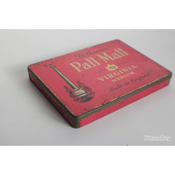 Boite  cigarettes tle lithographie Rothmans Pall Mall Virginia