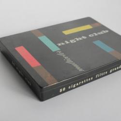 Boite à cigarettes tôle lithographiée Night club multicolor