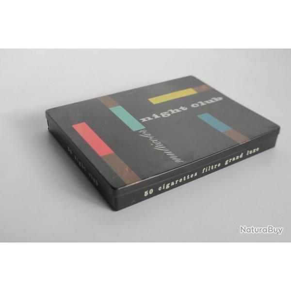 Boite  cigarettes tle lithographie Night club multicolor