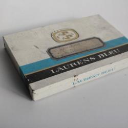Boite a cigarettes tôle lithographiée ED. LAURENS Bleu tabac