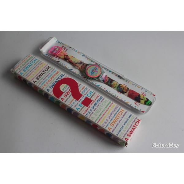 SWATCH Montre Gent Postcard GN127 1993