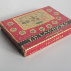 Boite a cigarettes ED. LAURENS Rouge Khédive Suisse tôle lithographiée tabac