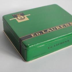 Boite a cigarettes tôle lithographiée ED. LAURENS Vert Khédive Suisse