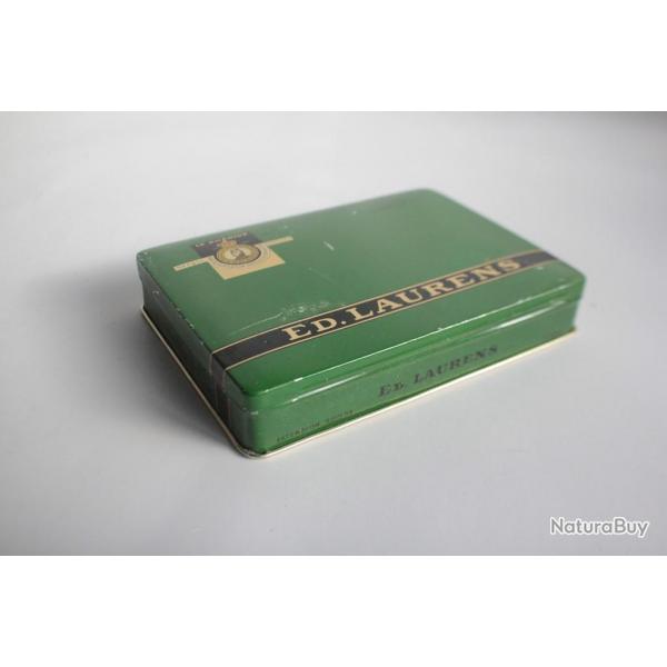 Boite a cigarettes ED. LAURENS Vert Khdive Suisse tle lithographie tabac