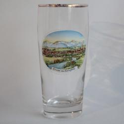 Ancien verre à bière émaillé Souvenir Gruss aus Kempten Allemagne
