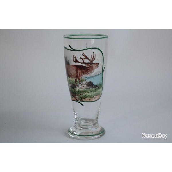 Ancien verre maill Cerf