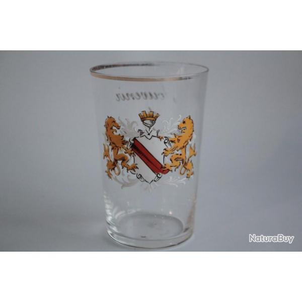 Ancien verre maill Souvenir de Strasbourg Armoiries