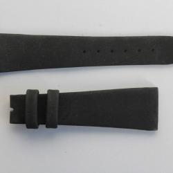 Bracelet montre Universal Genève noir 18 mm vintage