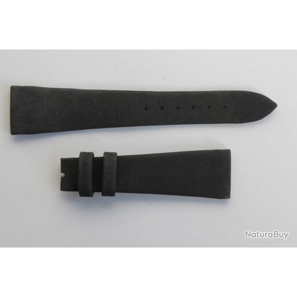 Bracelet montre Universal Genve noir 18 mm vintage