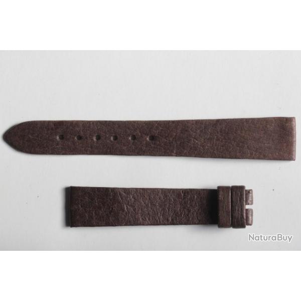 Bracelet montre Universal Genve cuir marron 17 mm