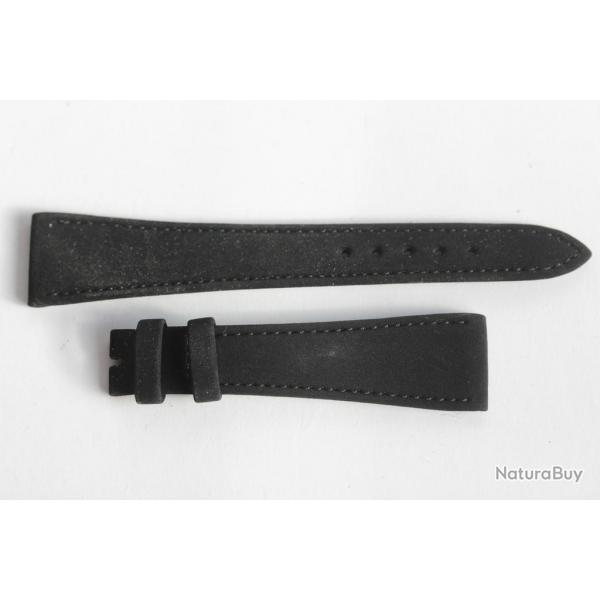 Bracelet montre Universal Genve velours noir 18 mm vintage