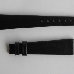 Bracelet montre Universal Genève cuir noir 16 mm
