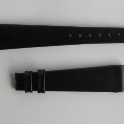 Bracelet montre Universal Genève cuir noir 16 mm vintage