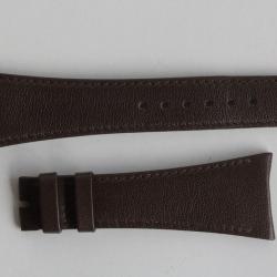 Bracelet montre Universal Genève cuir marron 25 mm vintage