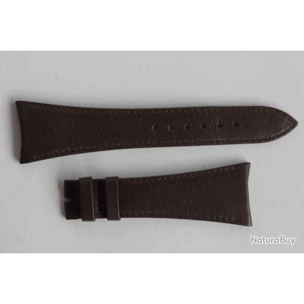 Bracelet montre Universal Genve cuir marron 25 mm