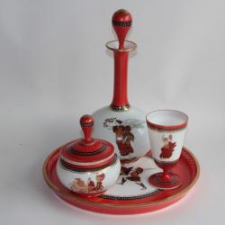 Service de nuit opaline style étrusque XIXe siècle Napoléon III