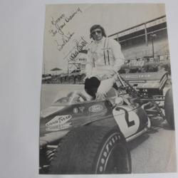 Affiche automobile F1 Jackie stewart avec un envoie signé