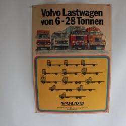 Affiche publicitaire VOLVO camion 6 à 28 tonnes