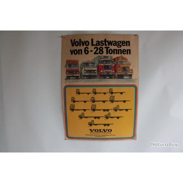 Affiche publicitaire VOLVO camion 6  28 tonnes