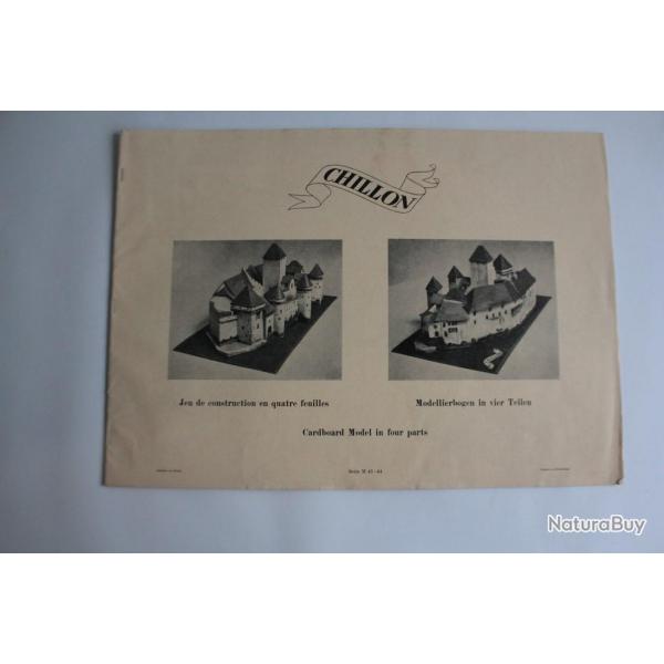 Maquette jeu de construction Chateau de Chillon srie M 41-44
