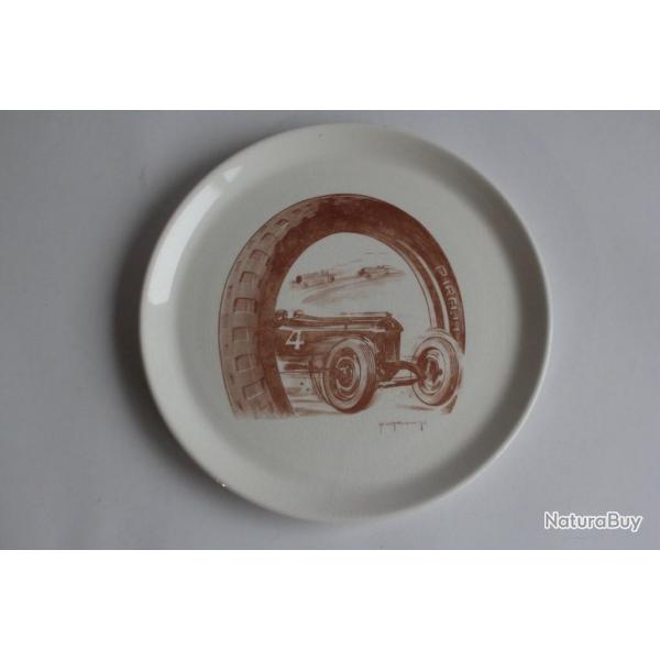 Assiette publicitaire Pirelli LUNEVILLE Keller & Gurin Automobile