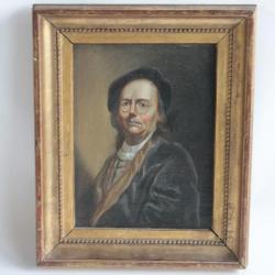 Peinture huile Portrait Homme XIXe siècle