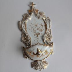 Bénitier porcelaine Vieux Paris