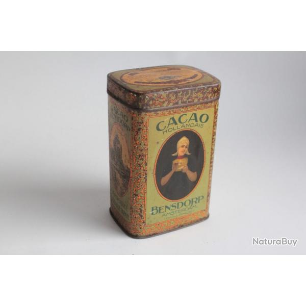 Bote  chocolat cacao tle lithographie Bensdorp amsterdam