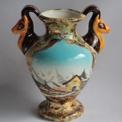 Grand vase faïence Rieubernet Chamois