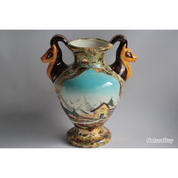 Grand vase faence Rieubernet Chamois