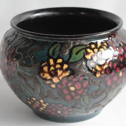 Vase terre vernissée SISPA Emile SIMONOD Savoie