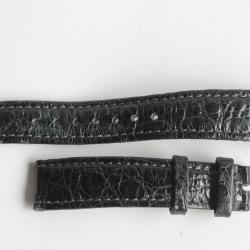 Bracelet montre Fridrich croco noir 16 mm