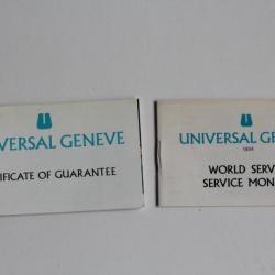 Garantie montre Universal Genève