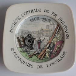 Assiette de tir Militaire IIIe Centenaire Escalade Genève Suisse
