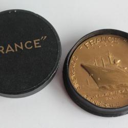 Médaille Paquebot France 1962 Compagnie Générale Transatlantique