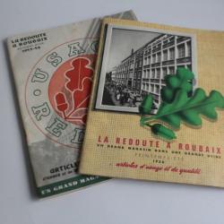2 Revue La redoute a Roubaix 1953-1954 vêtements mode