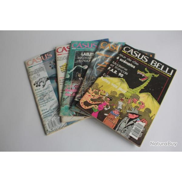 5 magazines hebdomadaire Casus Belli n40  45 anne 80