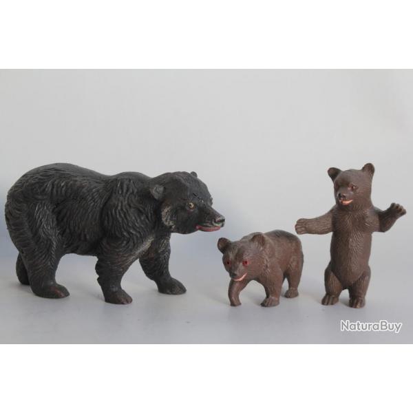 Ours Oursons Elastolin Hausser composition Jouet