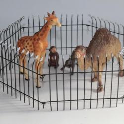 Girafe Dromadaire Singes Zoo Elastolin Hausser composition Jouet