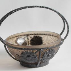 Coupe verre Lorrain Nancy Belle Étoile Daum Croismare Art déco