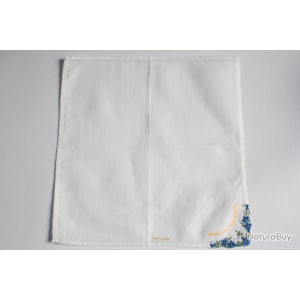 Mouchoir brod coton Ermitage du Moucherotte