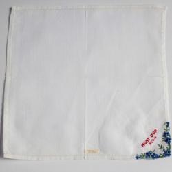 Mouchoir brodé coton Mont d'Or