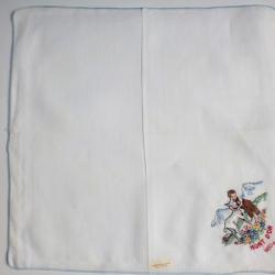 Mouchoir brodé coton Mont d'Or