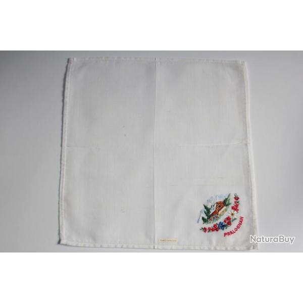 Mouchoir brod coton Pralognan Savoie